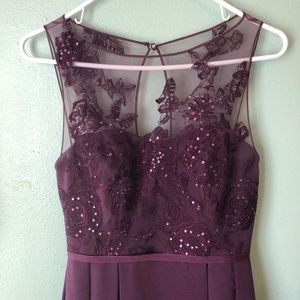 Oleg Cassini formal dress deep purple